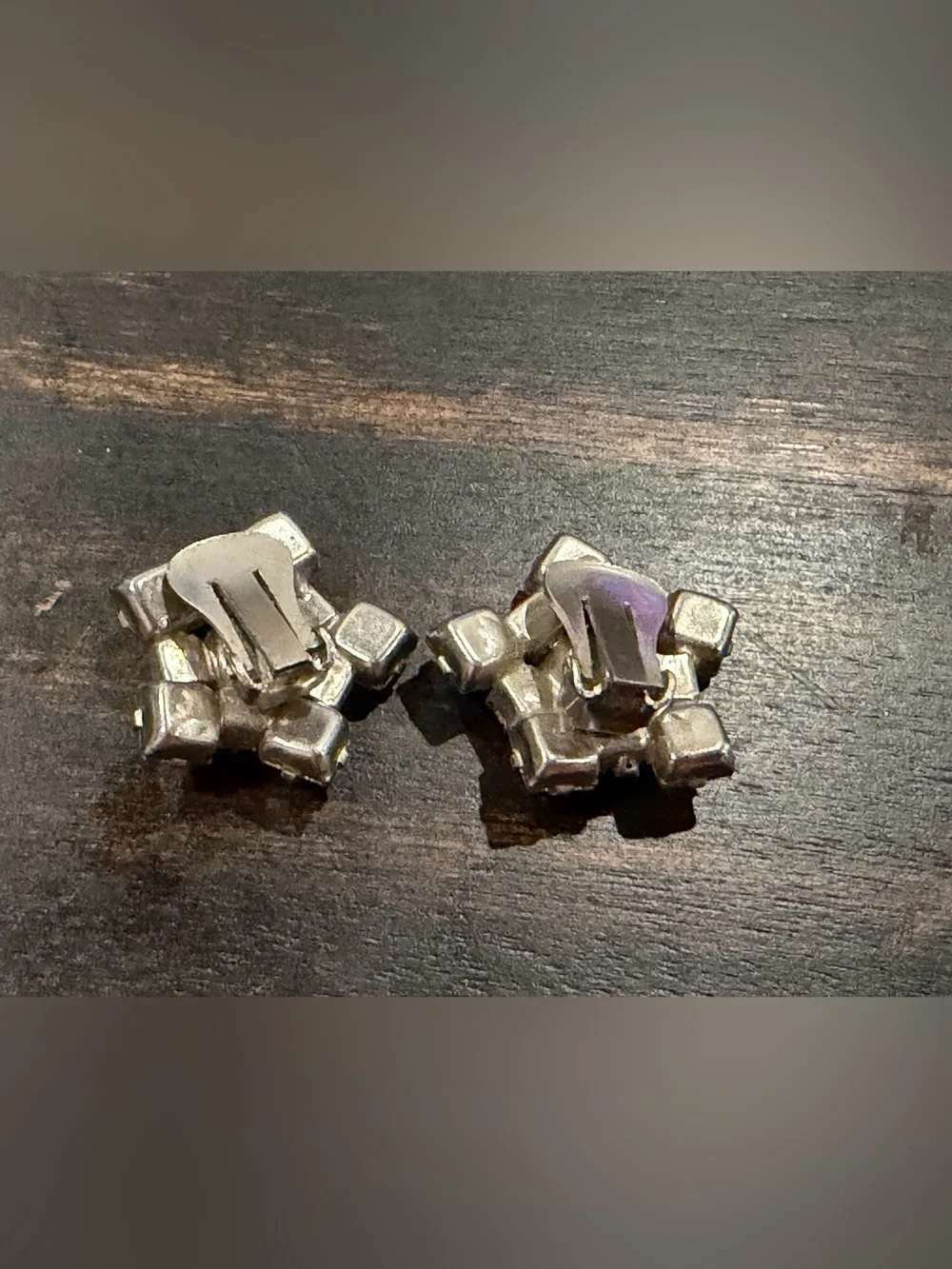 Crystal Star Clip on Earrings